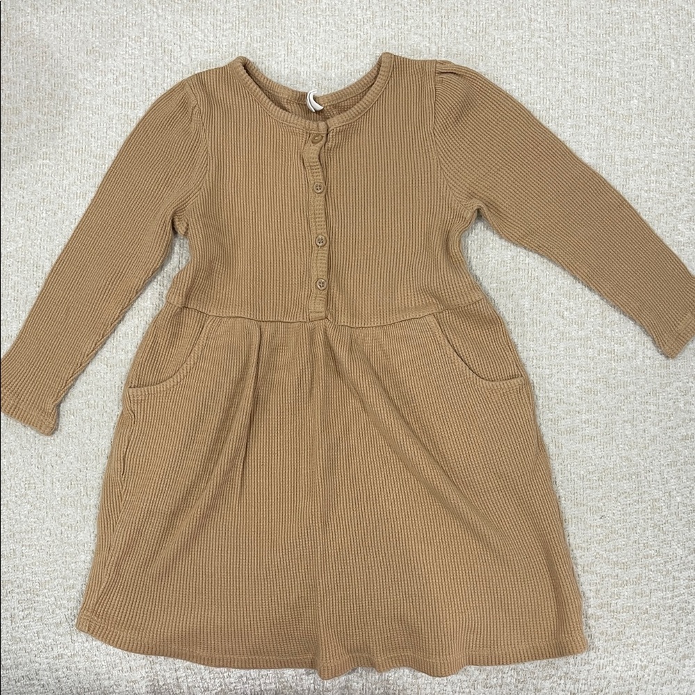 Cozy Brown Kids Dress